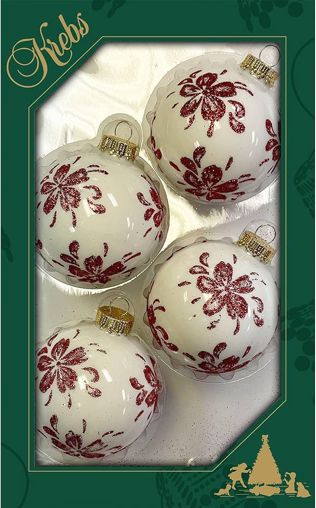 Porcelain White With Red Christmas Flower | Amazon (CA)