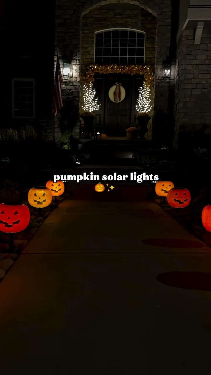 The Halloween decor hack your neighbors are DEFINITELY going to steal. 🤫🎃✨

I snapped the handles off basic trick-or-treat pails, popped in solar lights, and now you have cozy, spooky vibes all night long!

Save this reel so you remember to make these before October! 

🛠️ Supplies Needed:

* Plastic pumpkin pails
* Solar landscape lights
* Drill (or craft knife)
* Scissors

 📝 Easy How-To:

1. Pop the handles off your plastic pumpkin pails.
2. Drill a hole directly through the center bottom of each pail (size it to fit your solar light stem).
3. Insert the solar light down into the pumpkin, reattaching the ground stake from the bottom to secure it.
4. Stake them into the soil along your walkway or garden bed, sit back, and watch them glow at dusk!

Budget Halloween decor. DIY Halloween porch setup. Outdoor Halloween light hack. Dollar store Halloween craft. Pumpkin walkway decor. 
Halloween Hacks. Spooky Season. DIY Halloween Decor. Budget Friendly Decor. Pumpkin Decor. Outdoor Halloween. Solar Light DIY. Halloween Crafts. Fall Decorating. Walkway Glow.