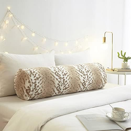 Dearfoams Fur Bolster Pillow, Leopard | Amazon (US)