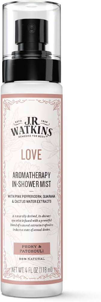 J.R. Watkins Love Aromatherapy in-Shower Mist, Natural Peony & Patchouli, 4 oz | Amazon (US)