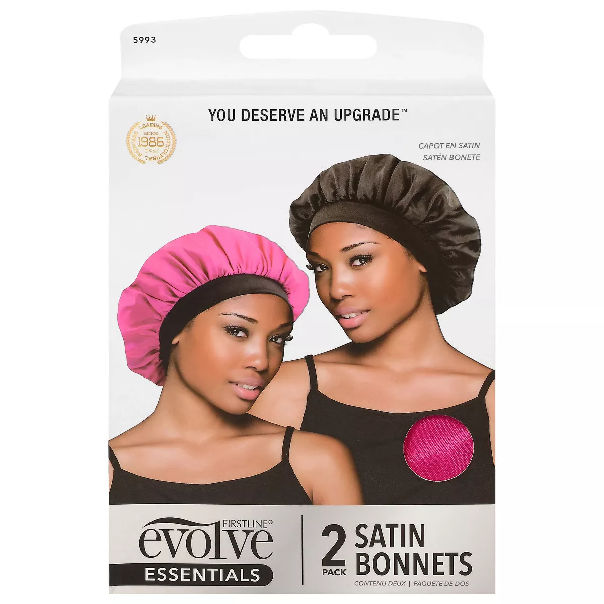 Evolve Products Satin Hair Bonnets - 2pk | Target