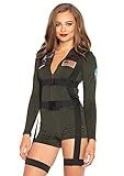 Leg Avenue Women's Top Gun Romper Costume | Amazon (US)