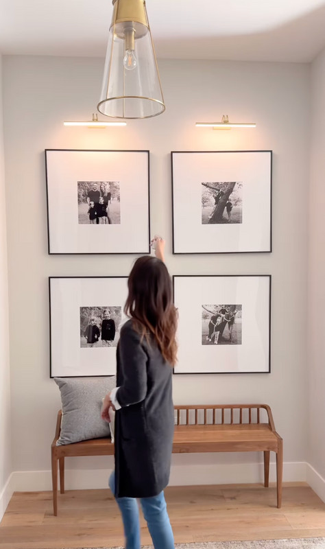 12" x 12" Flat Metal Frame in Satin Black, Single Matted | Frame It Easy