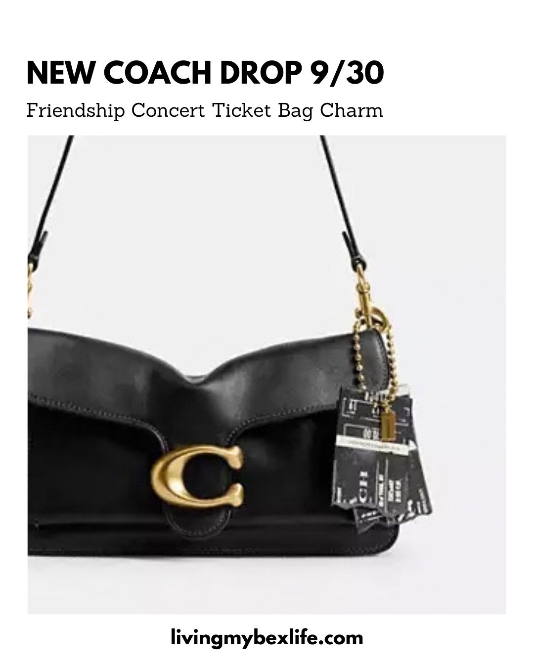 New Coach Friendship Concert Ticket Bag Charm | special edition coach, limited edition coach, luxury handbag, designer handbag, coach drop 9/30

#LTKgrwm #LTKootd #LTKU
