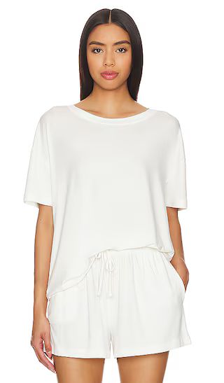 eberjey Gisele Everyday T Shirt in Ivory. - size XL (also in L, M, S, XS) | Revolve Clothing (Global)