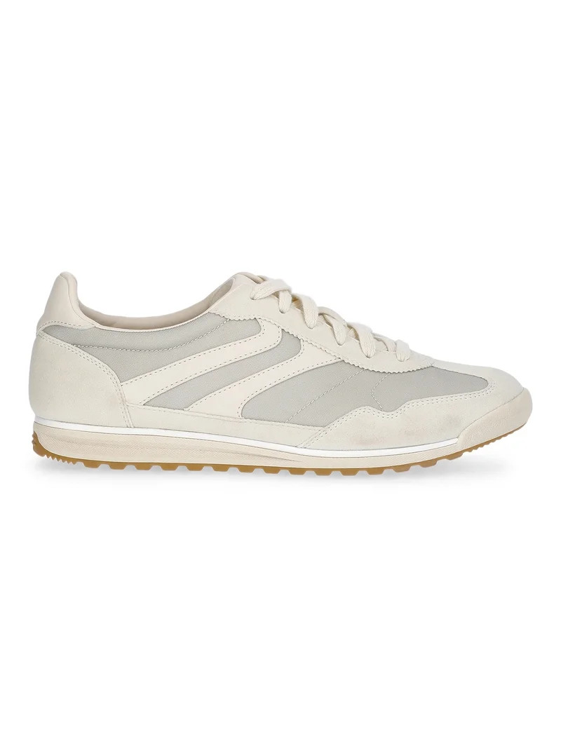 No Boundaries Retro Lace-Up Sneakers, Women's | Walmart (US)