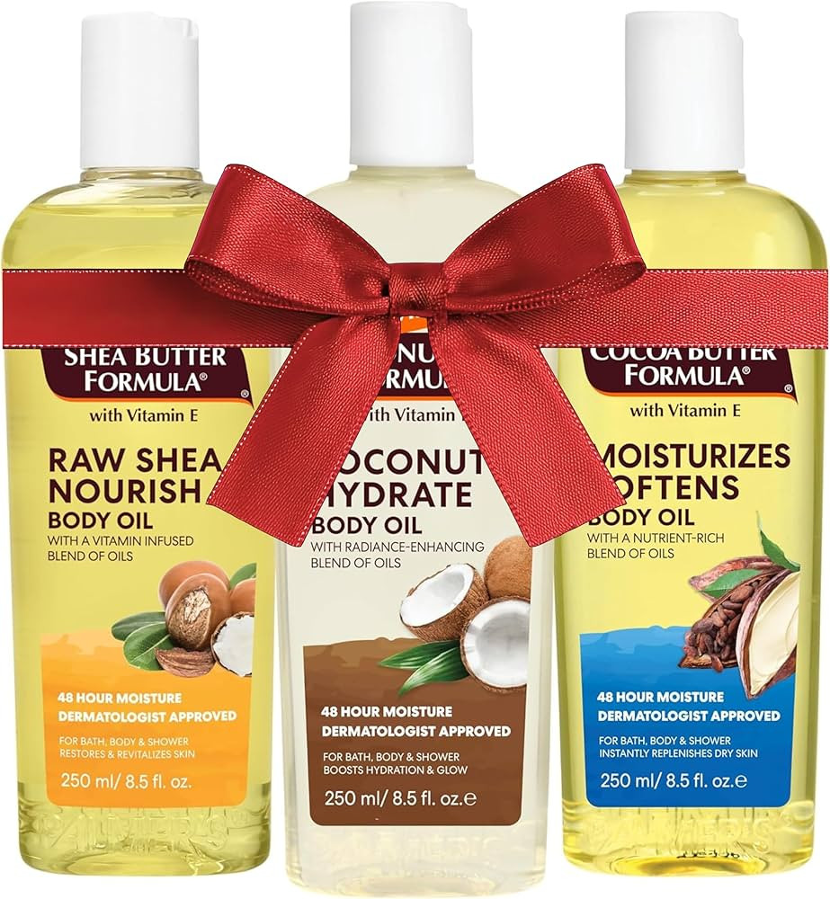 Palmer's Body Oil Variety Pack, Cocoa Butter, Coconut, and Shea, Dermatologist Approved, Instant ... | Amazon (US)