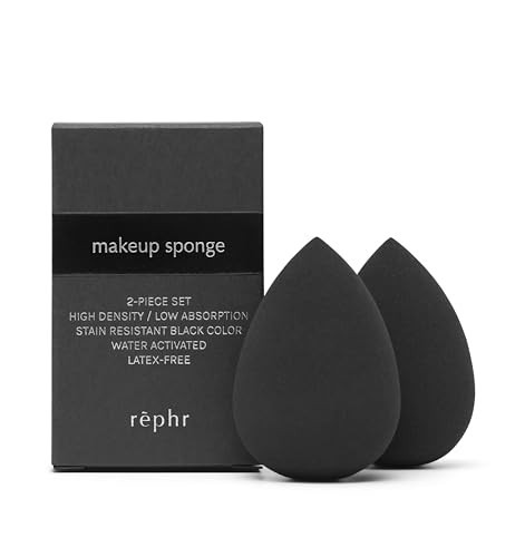 rephr® Makeup Sponge, Makeup Blender for Beauty Products including Liquid Foundation and Concealer, Professional Flawless Streak-Free Finish, Cruelty Free, Vegan, Latex Free, 2 count | Amazon (US)