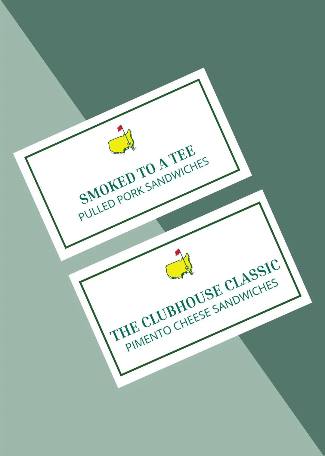 Masters Party Food Tent Cards | Editable Golf Party Buffet Labels | Canva Template | Green Jacket... | Etsy (US)