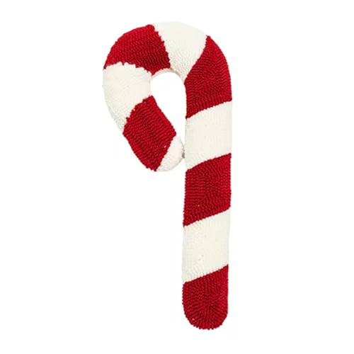 AZNZKEZHU Candy Cane Pillow, Christmas Candy Throw Pillow Xmas Red Spiral Lollipop Pillow Cute Sweet Shaped Decorations for Bedroom, Living Room, Winter Home Decor (Candy Cane) | Amazon (US)