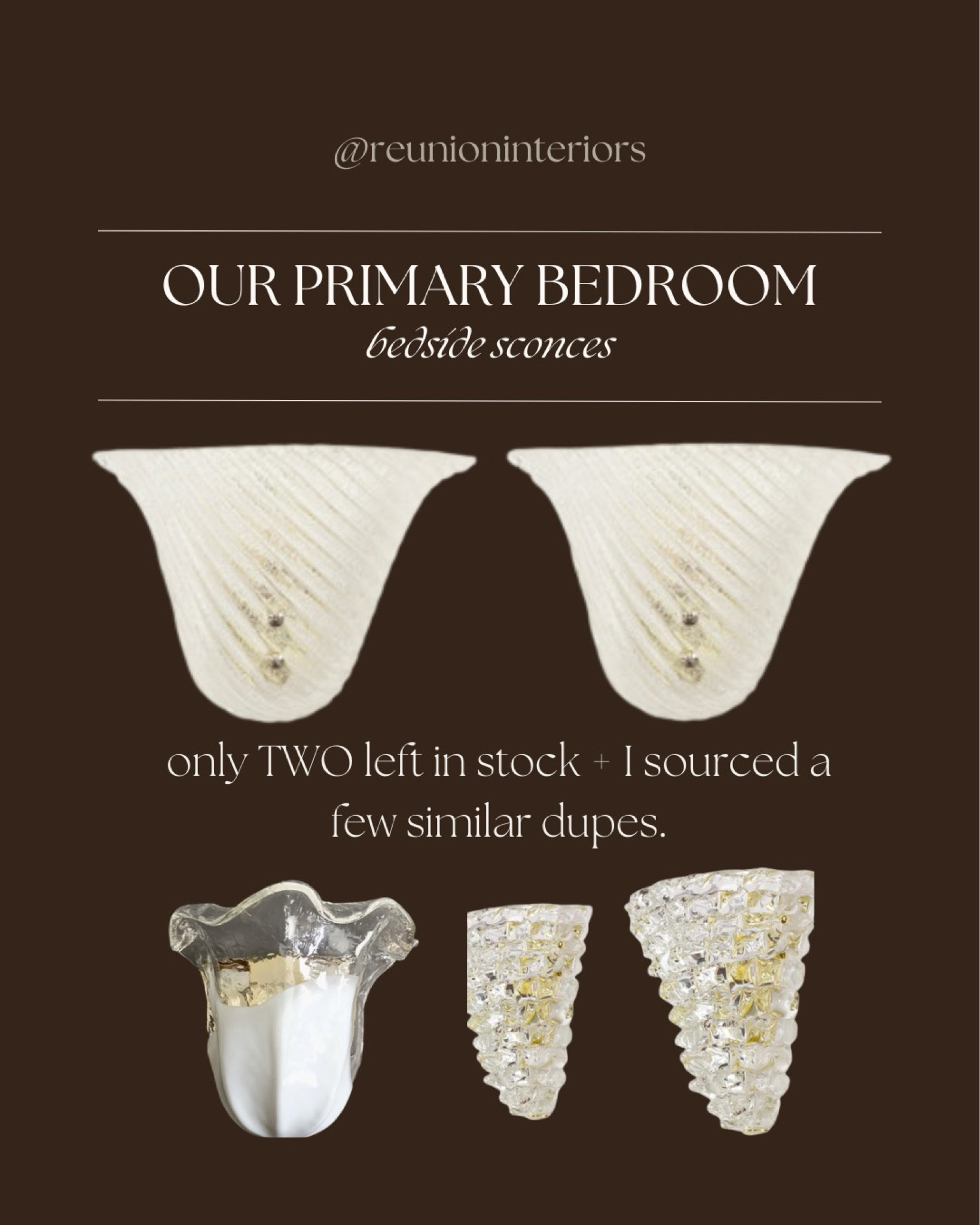 Our Primary Bedroom Sconces! Only Two left in stock + some similar dupes & beautiful options! 

#LTKsalealert #LTKstyletip #LTKhome