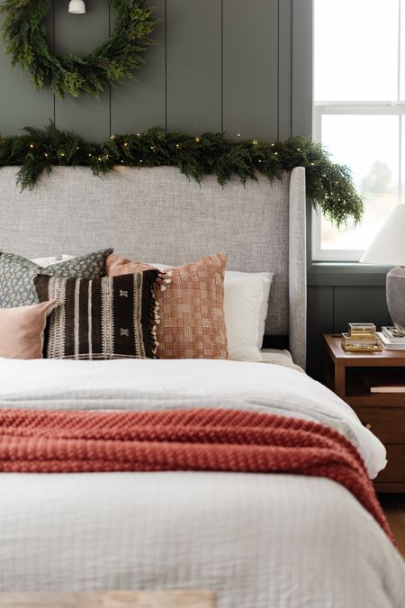 Shop the post! 

Bedroom decor, linens, bedding, knit blanket, upholstered bed, garland, wreath, christmas decor, holiday decor, pillows, throw pillows, Loloi, amber Lewis, nightstands 

#LTKunder100 #LTKhome #LTKHoliday
