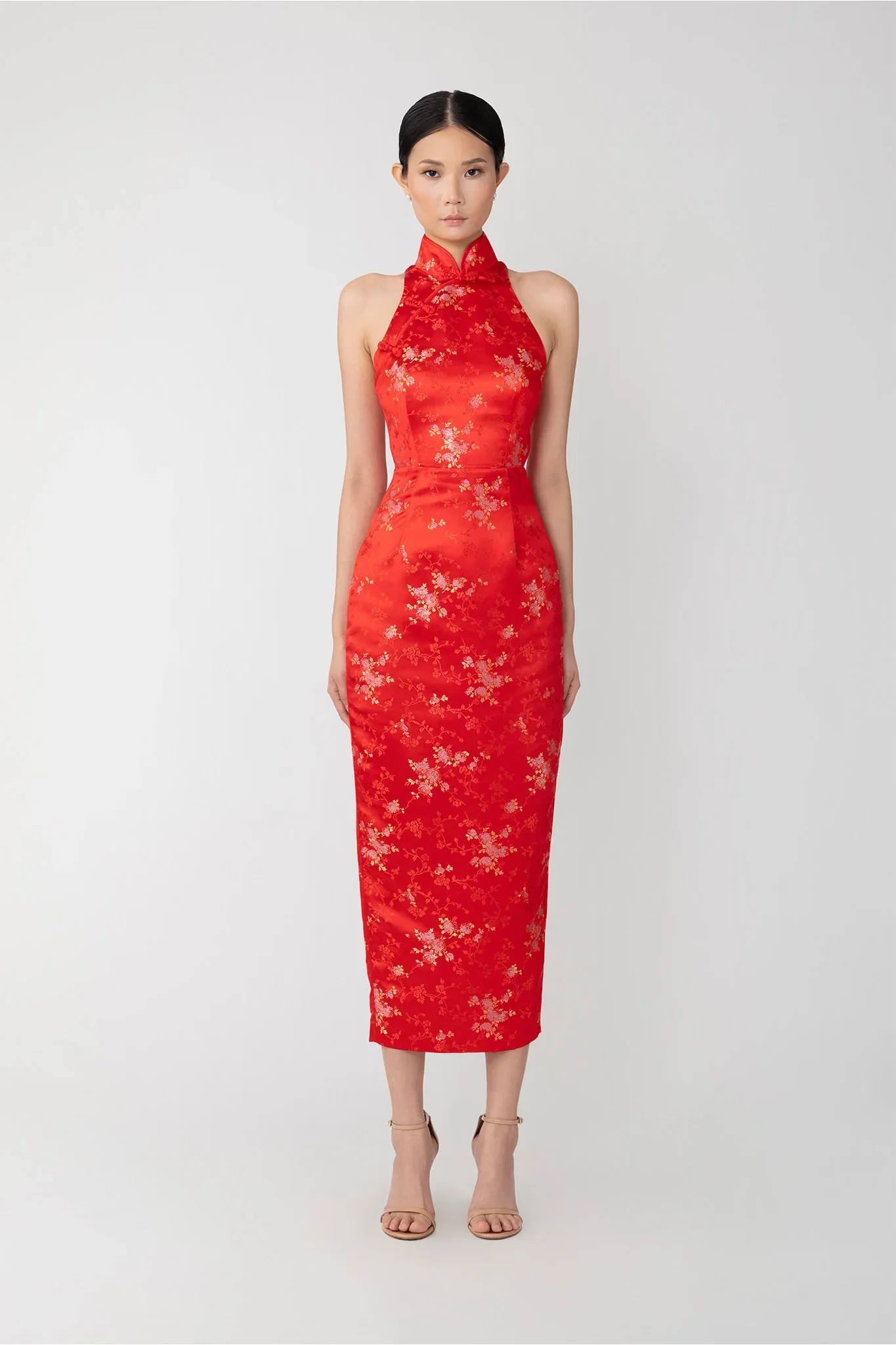 Jill Chinese Jacquard Pencil Dress | Sau Lee
