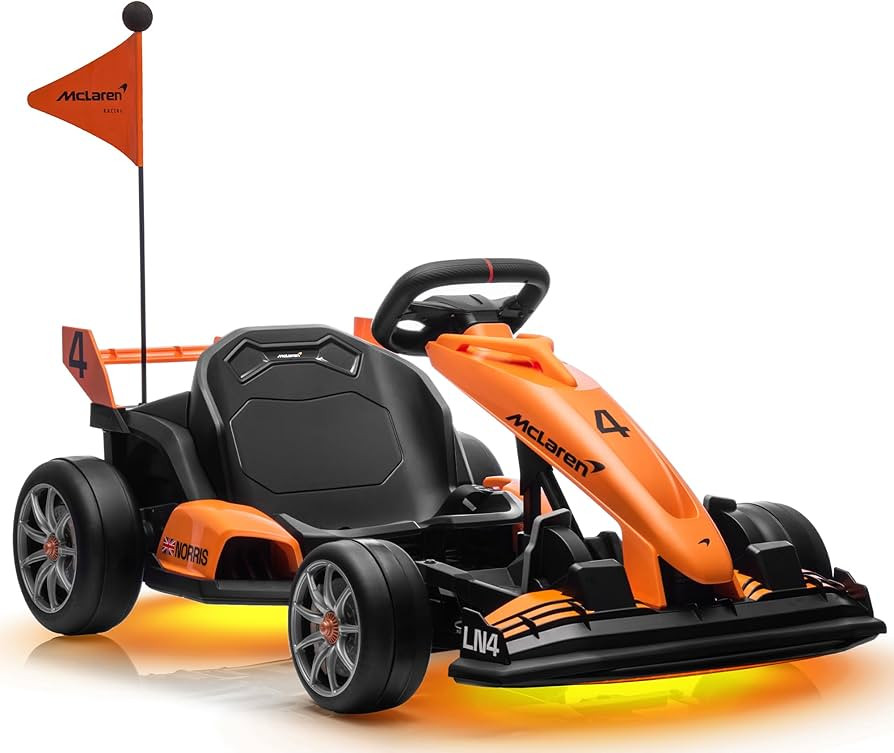 First Ride On Licensed McLaren Electric Go Kart for Kids, 24V 7AH Electric Drift Kart Car with Ad... | Amazon (US)