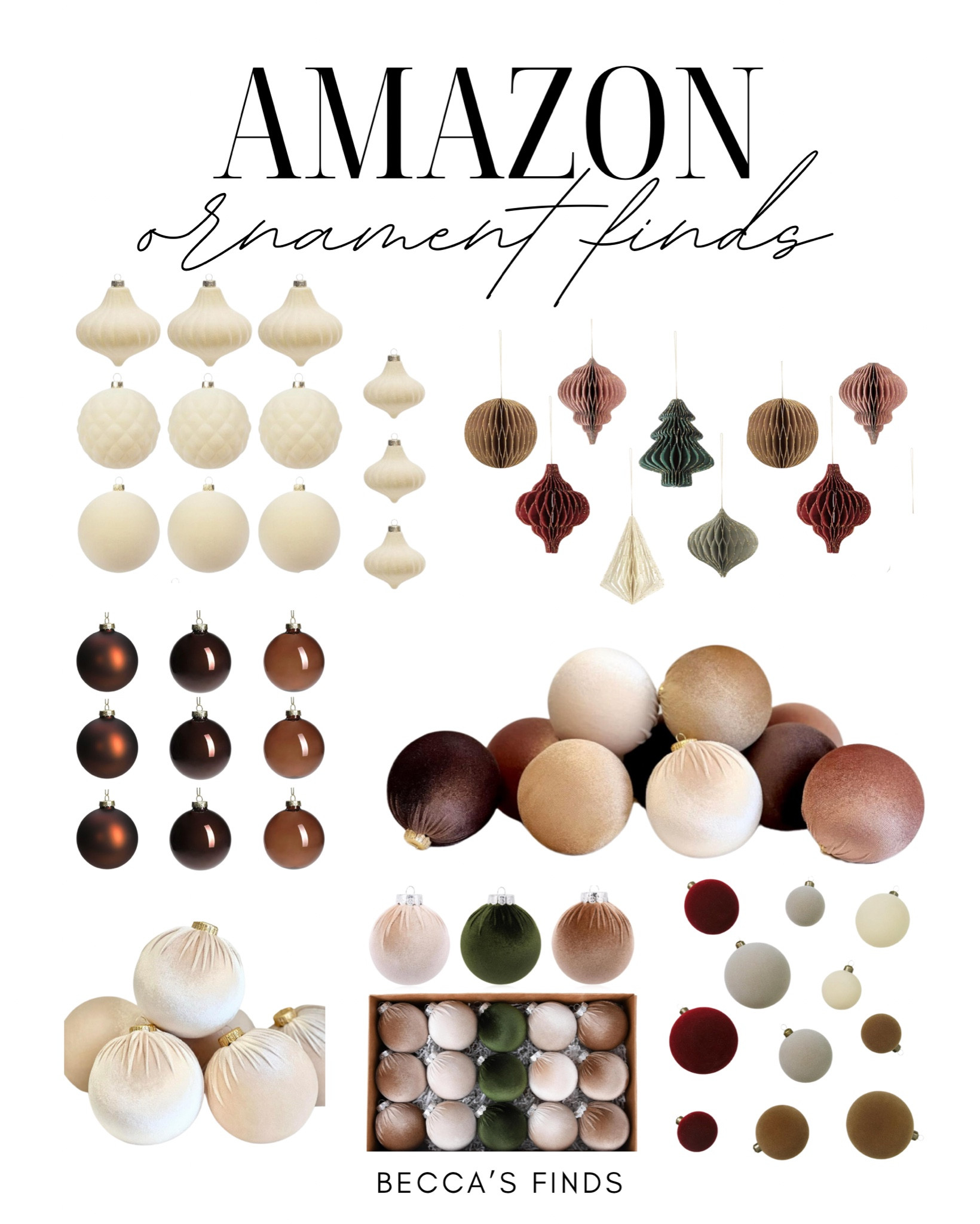 Amazon ornament finds 

#LTKHoliday #LTKhome #LTKSeasonal