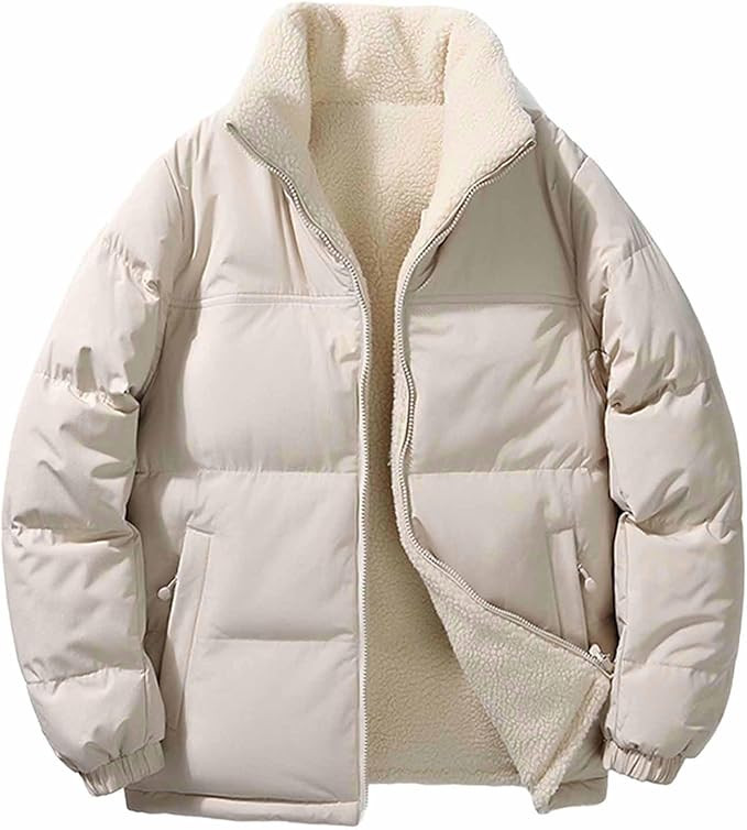 Womens Fleece Lined Winter Jacket Water Resistant Down Puffer Quilted Coat Warm Windproof Insulat... | Amazon (US)