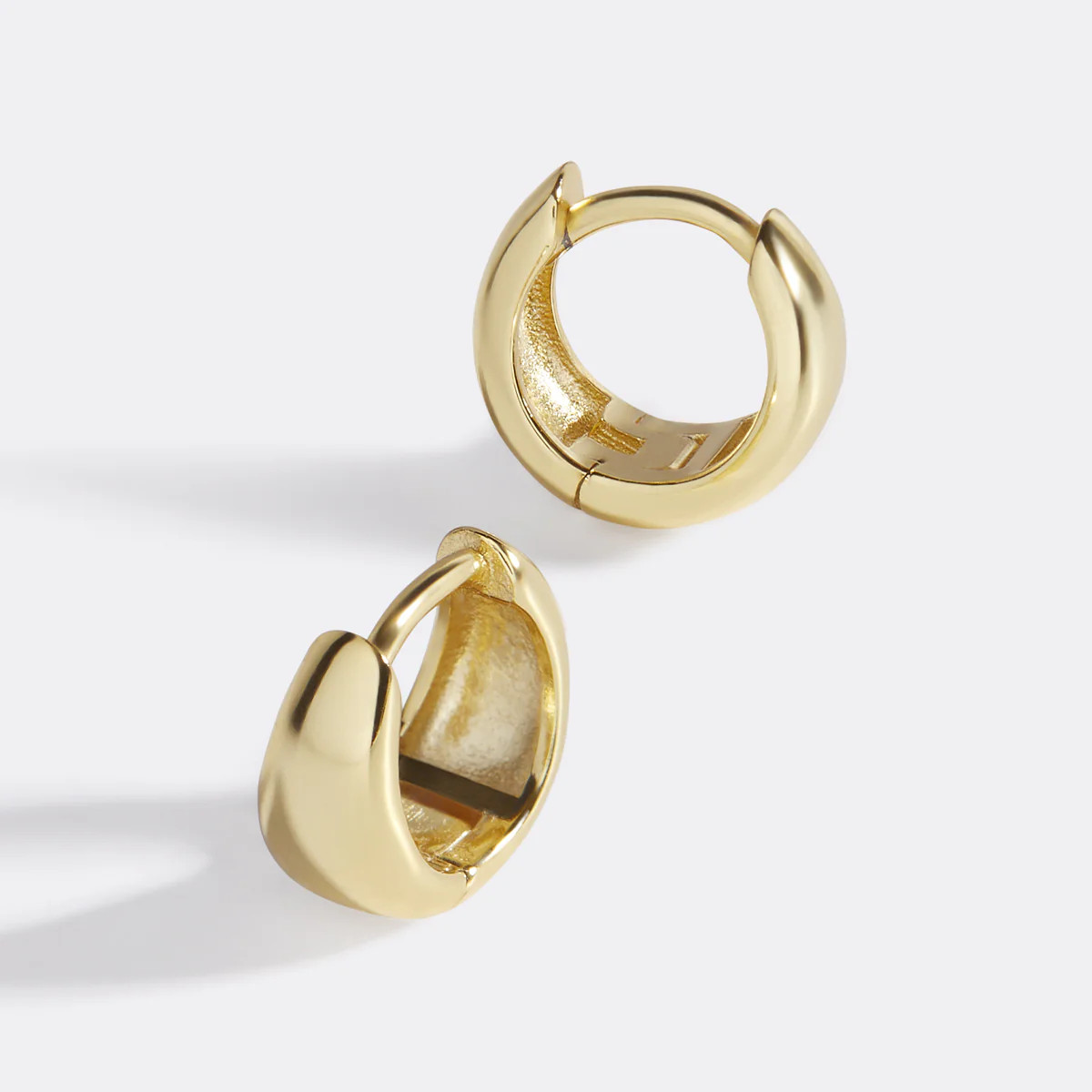 Teardrop Huggie Hoop Earrings | Mint & Lily