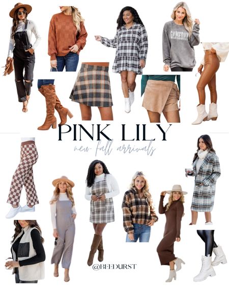 Pink lily fall new arrivals. Plaid coat, boots, checkered pants, fall skirts 



#LTKSale #LTKSeasonal #LTKsalealert