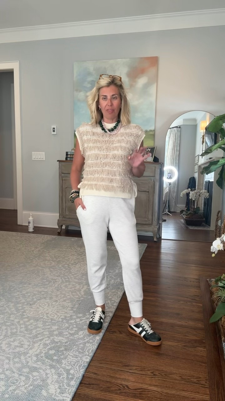 Varley fans… i’ve had these joggers for years!!! 
Top & bottoms - xs 
Sneakers - 8 tts

*Allie + Bess - Catherine20
*Marie Oliver - code CATHERINE15

#LTKdayinmylife #LTKSeasonal #LTKSaleAlert