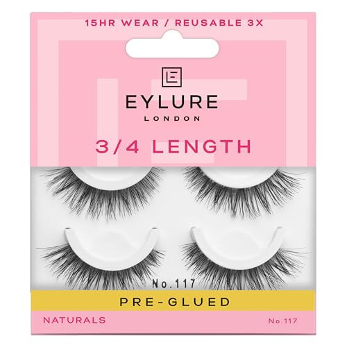 Eylure Pre-Glued Wispy Light Texture Eyelashes, No.117, Twin Pack | Amazon (US)