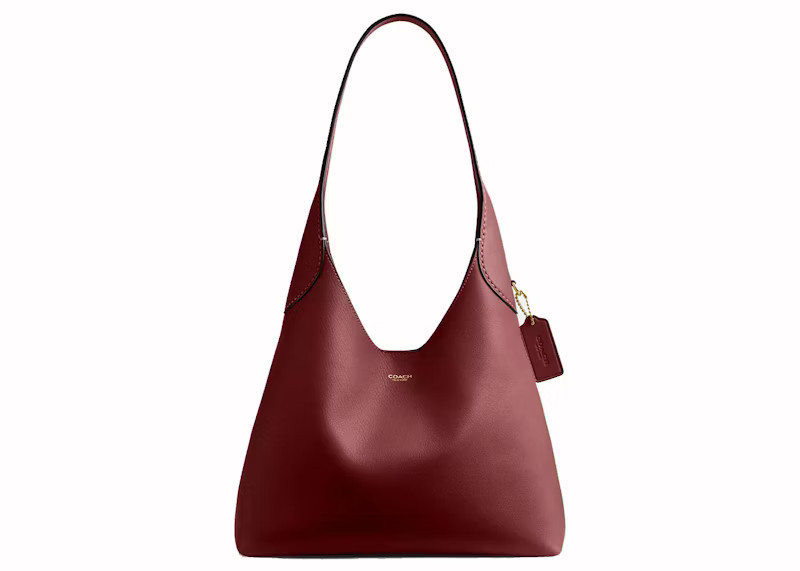 Women's Coach Brooklyn Shoulder Bag 28 in Smooth Leather/Brass/Dark Ruby | StockX