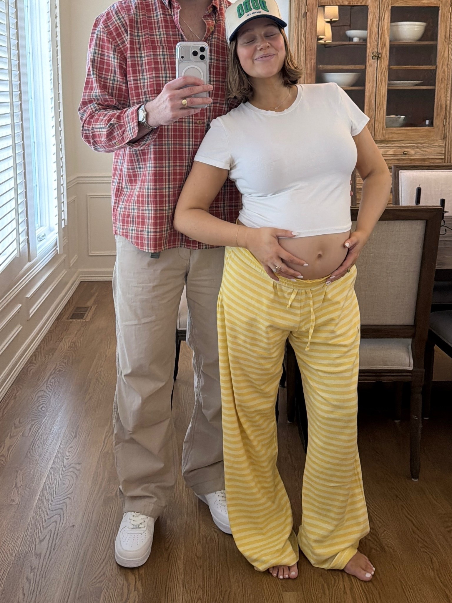 Casual mens style  Matt wears XXL in everything he’s 6’ 5” love everything from Abercrombie it’s so good. I’m wearing size L in tee and M/L in pants I cuff cause I’m 5’ 5” so if you’re tall you would love them! 

#LTKmomlife #LTKBump #LTKMens