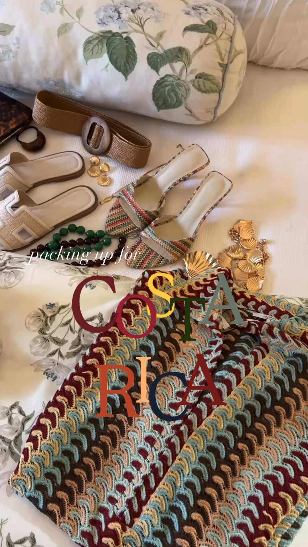 Packing for Costa Rica and leaning into easy, colorful pieces that work from day to night. Woven sandals, lightweight layers, and simple accessories that don’t take much space but still feel put together.

#LTKgrwm #LTKdayinmylife #LTKTravel