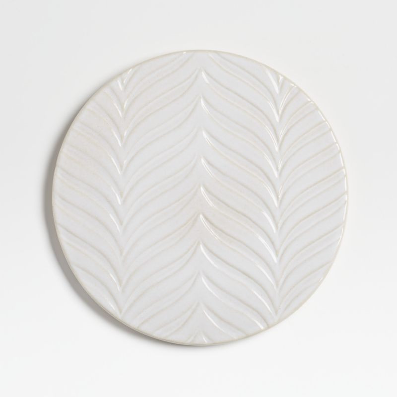 Fern White Ceramic Trivet + Reviews | Crate and Barrel | Crate & Barrel