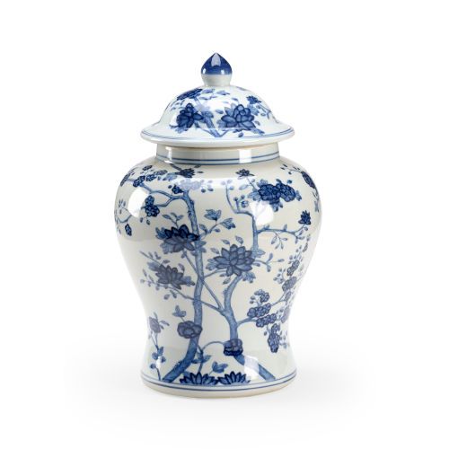 Chelsea House Blue And White 11 Inch Ginger Jar 384699 | Bellacor | Bellacor