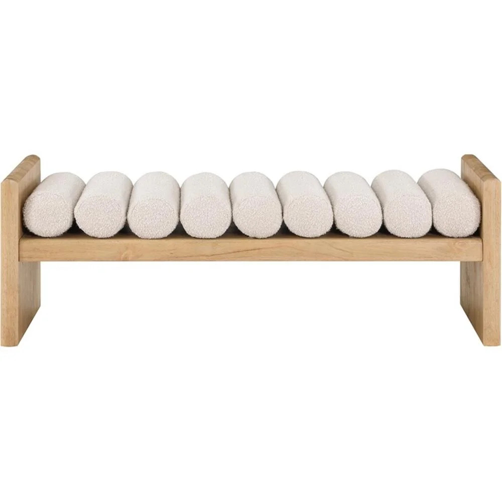 Meridian Furniture Waverly Cream Bench | Walmart (US)