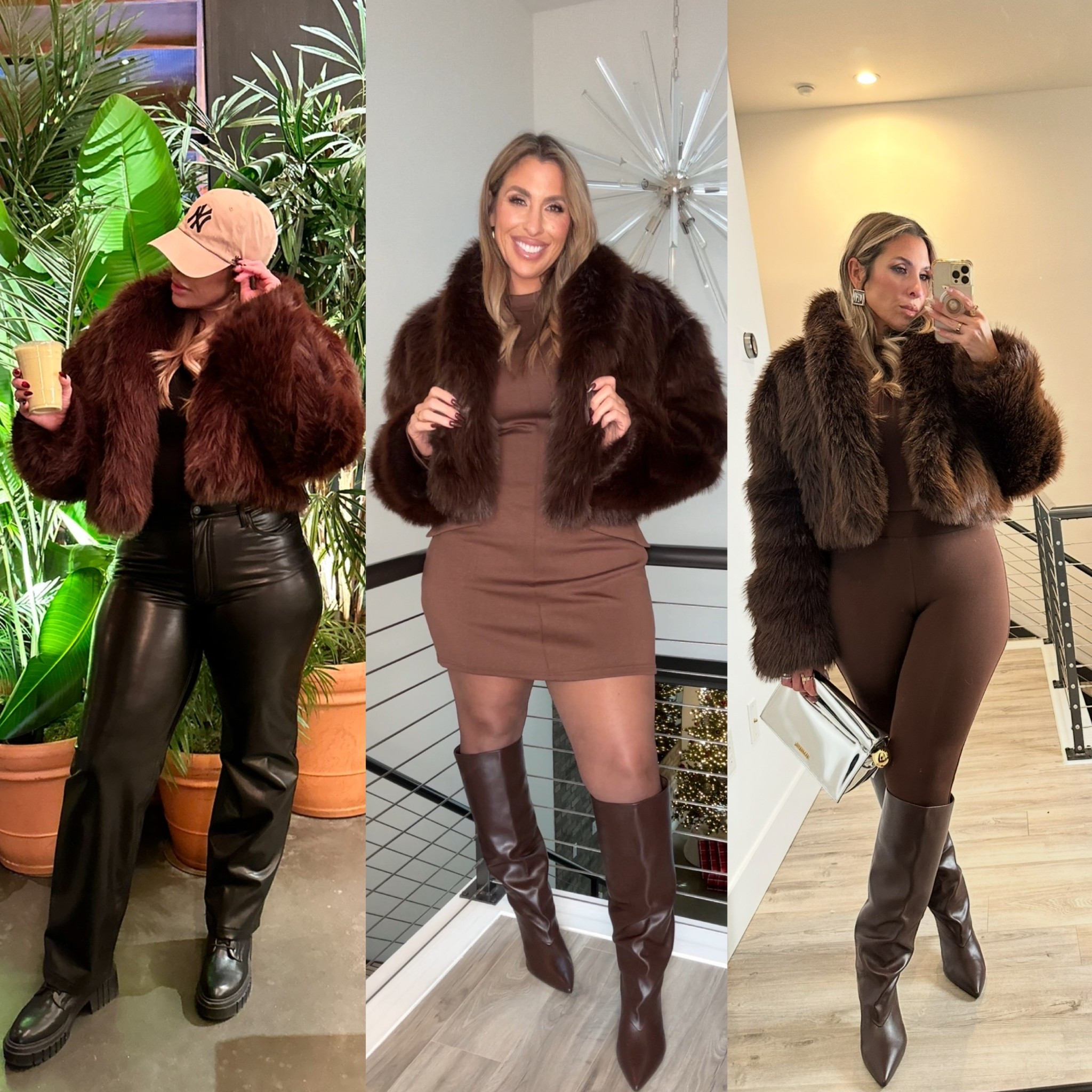 30% off fur jacket wearing a XL

leggings and top size L (linked all the pieces)
boots wide calf friendly 

dressXL

leather pants 31L


#LTKMidsize #LTKShoeCrush #LTKStyleTip

#LTKCyberWeek #LTKHoliday #LTKMidsize
