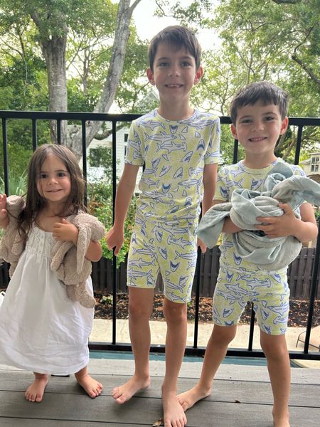 $12 shark pajamas are so soft! Size up one or two sizes! Kids, travel 

#LTKTravel #LTKFamily #LTKKids