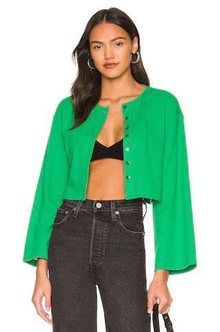 superdown Mina Button Down Top in Green from Revolve.com | Revolve Clothing (Global)