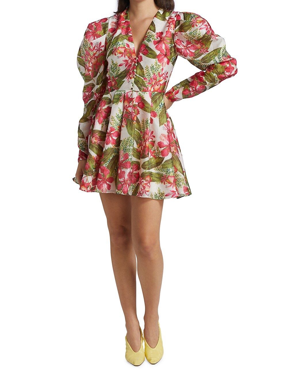 Cleo Juliet-Sleeve Mini Dress | Saks Fifth Avenue