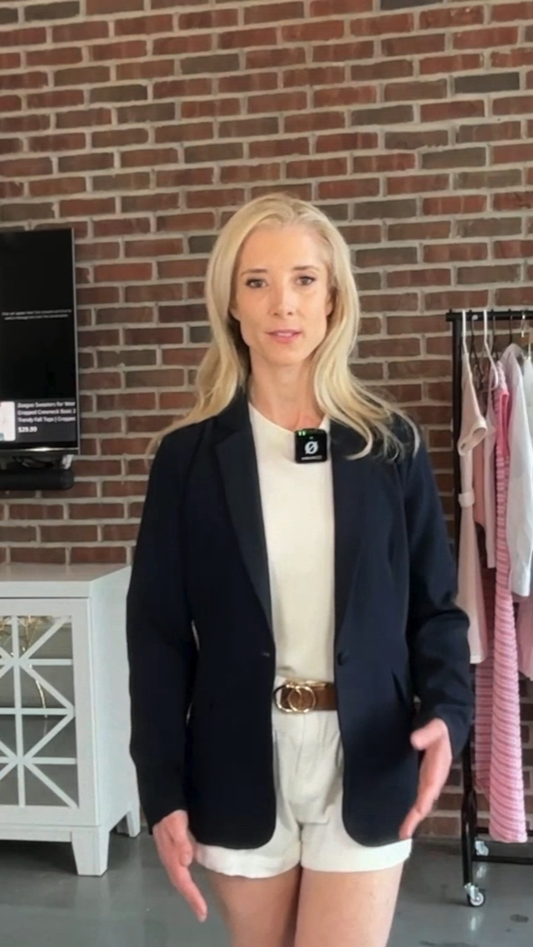 The Power of Proportions
One of the first things I emphasize is the importance of proportion. For those under 5'4", creating an hourglass figure is essential. Always use a waist belt to define your waistline! This simple addition can drastically change how an outfit looks, making a petite figure appear taller and more elegant. Elevate your outfit for transitional dressing with a slim fit navy blue blazer, too!

#LTKgrwm #LTKPetite #LTKOver40