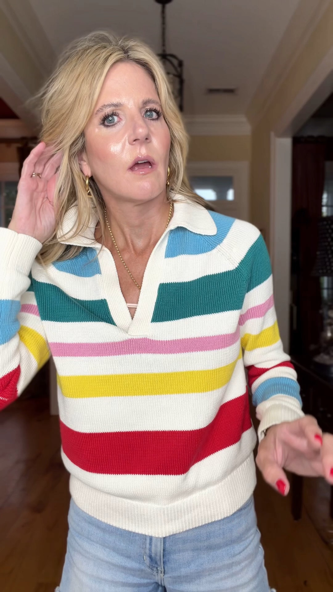 Adorable striped sweater! I’m in the XS.

@Boden (US)

#LTKOver40 #LTKootd