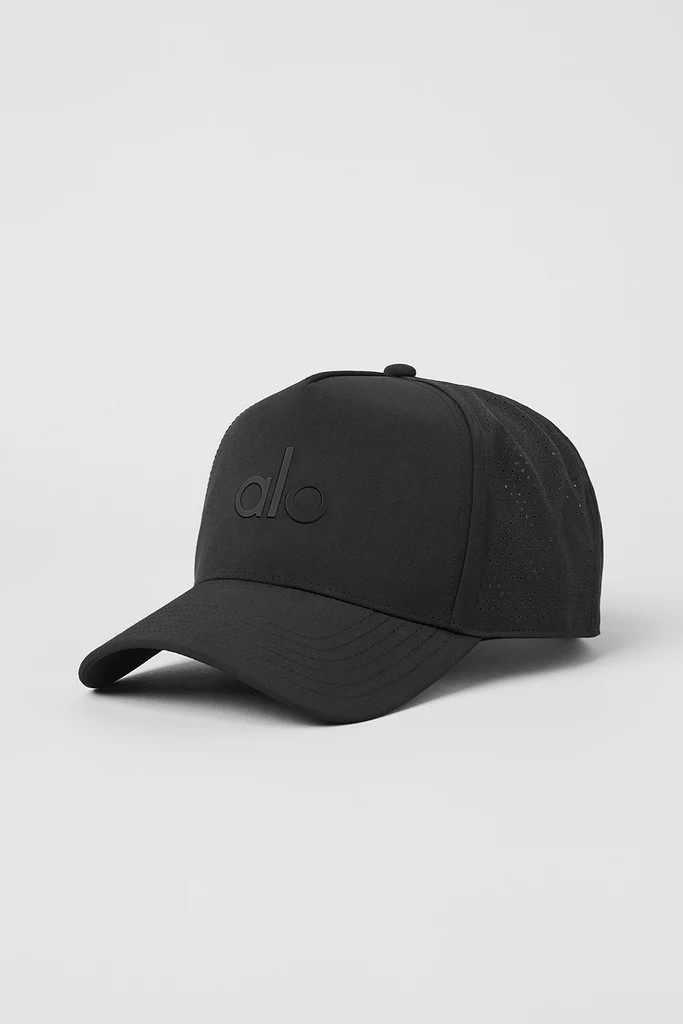Performance District Trucker Hat - Black | Alo Yoga (US)