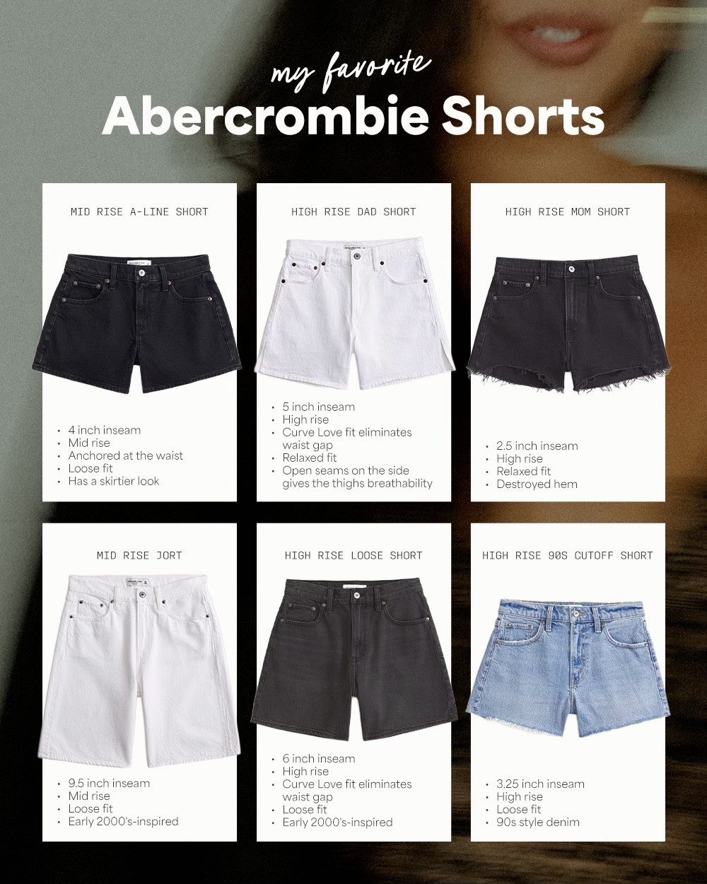 Abercrombie sale happening now!! 20-40% off shorts & swim plus 20% off almost everything else! - - - midsize jean shorts, midsize fashion, midsize style, summer shorts, curvy denim, curvy outfit inspo