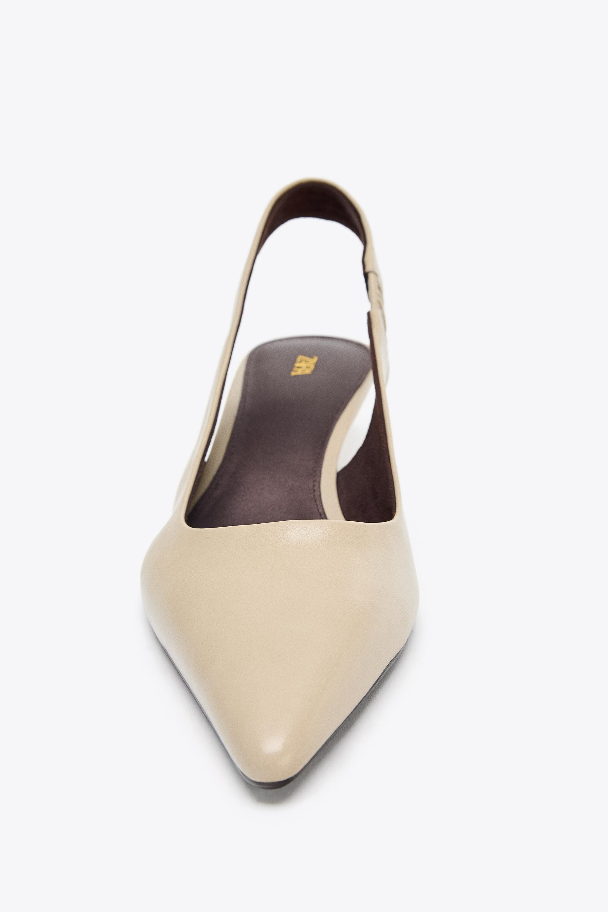 KITTEN HEEL SLINGBACK SHOES | Zara US