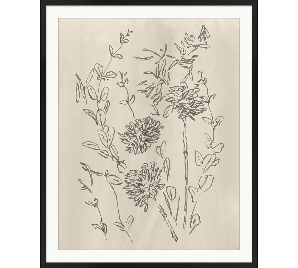 Blooming Sketch 6 Framed Print | Pottery Barn (US)