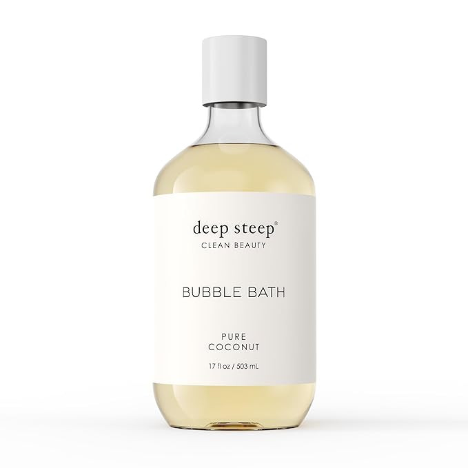 Deep Steep Bubble Bath, Pure Coconut 17 oz – Hypoallergenic, Clinically Tested Soothing Soak wi... | Amazon (US)