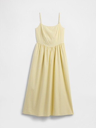 Print Scoopneck Midi Dress | Gap Factory