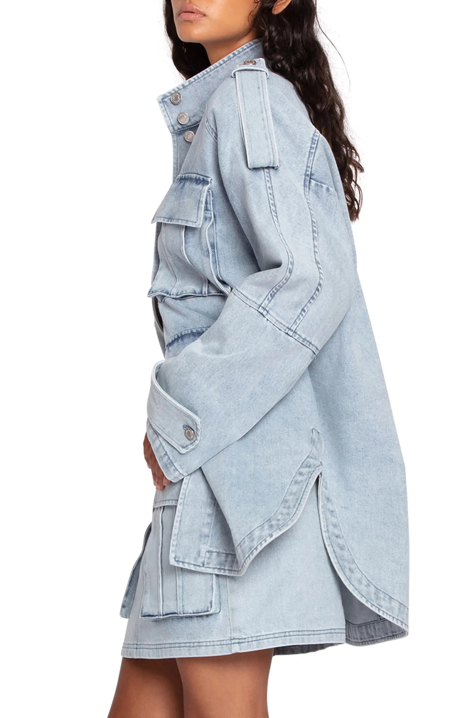 Distant Love Oversize Denim Shirt Jacket | Nordstrom