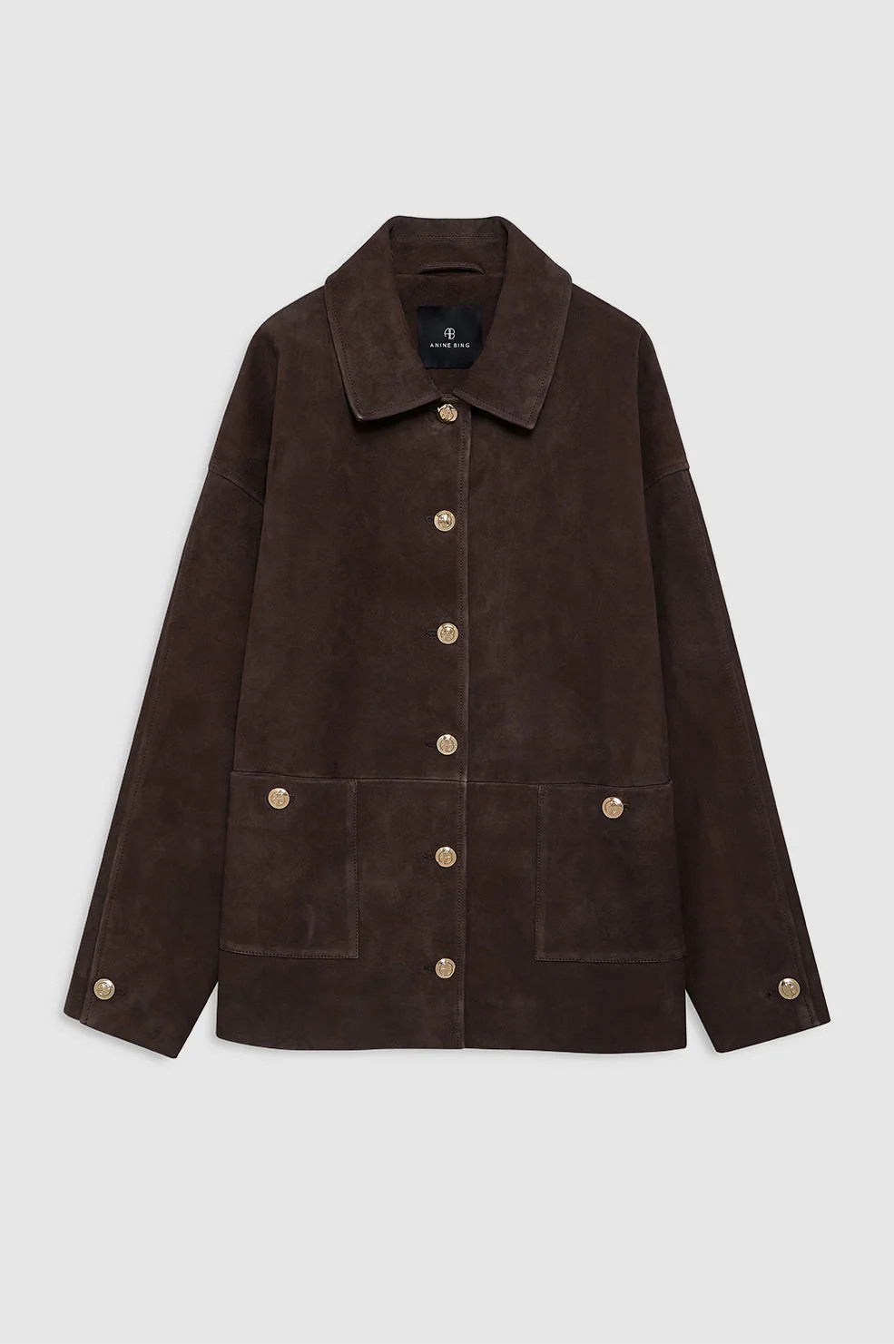 Luca Suede Jacket - Deep Brown | Anine Bing