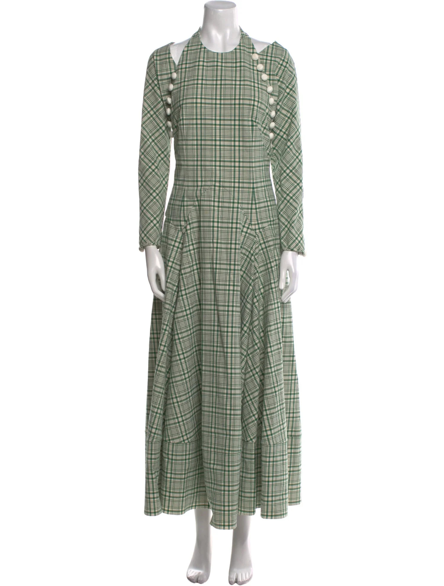 Plaid Print Long Dress | The RealReal