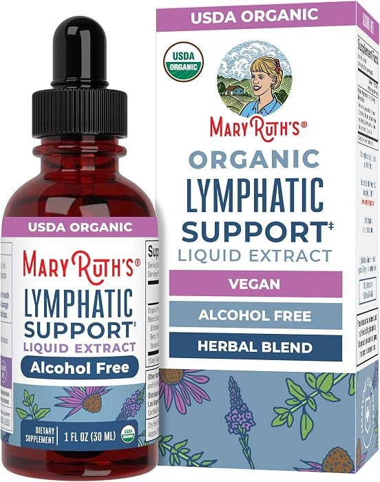 MARYRUTH'S Lymphatic Support Liquid Drops USDA Organic | Herbal Blend with Echinacea & Elderberry... | Amazon (US)