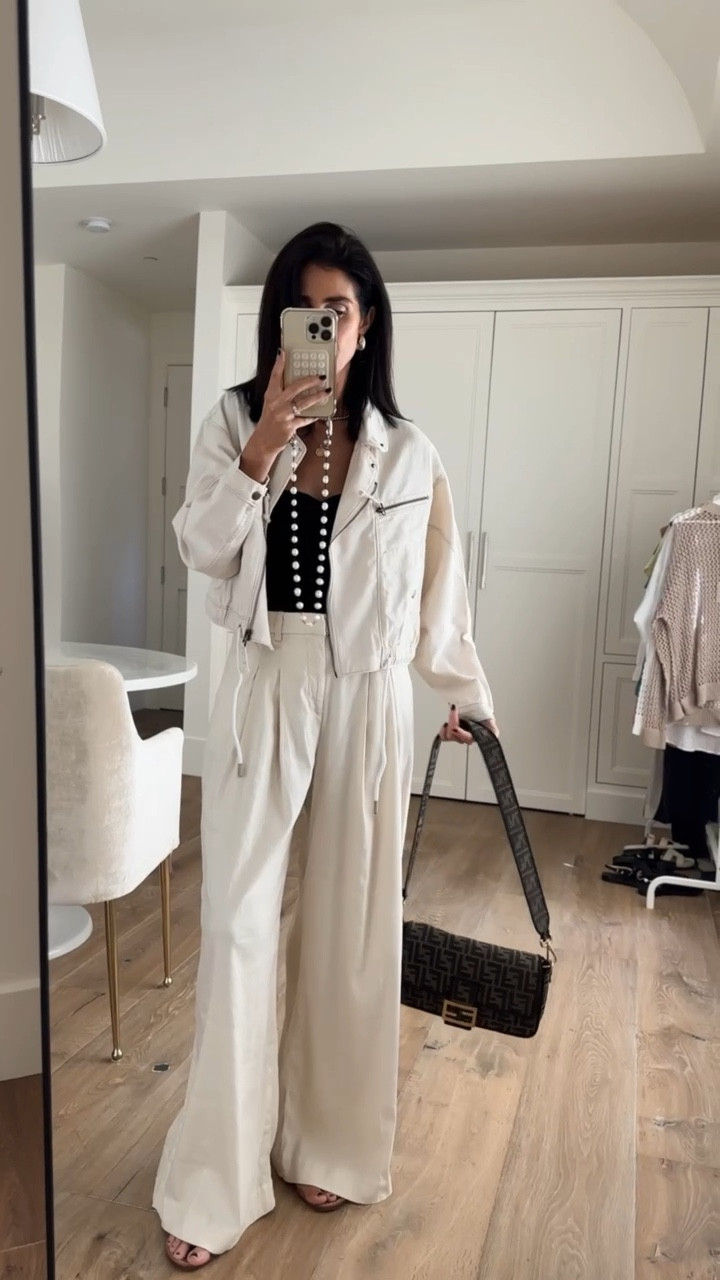 New arrivals from Anthropologie I'm just shy of 5-7" for reference wearing the size 2 white trousers #StylinByAylin #Aylin

#LTKStyleTip #LTKSeasonal #LTKVideo