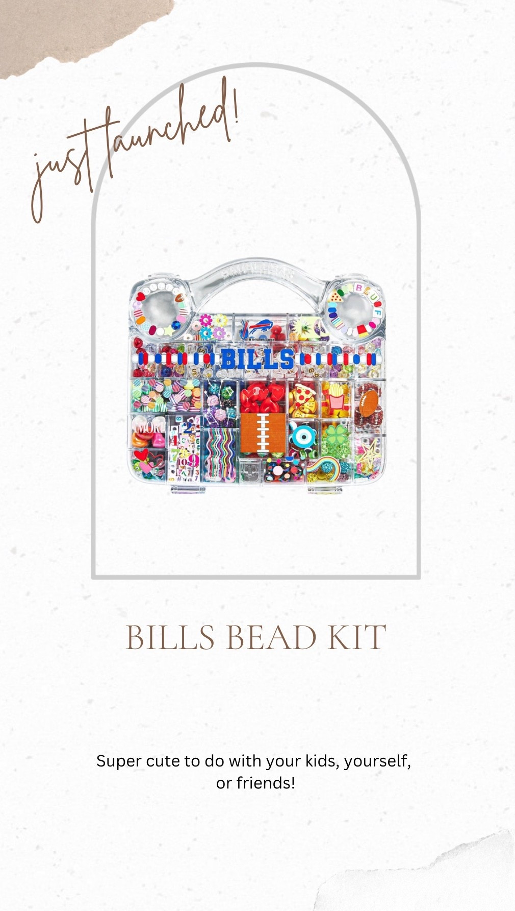 How cute is this bead kit from BaubleBar?! There’s a bunch of football teams available! #charms #football 