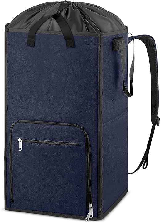 Bukere Laundry Basket, Laundry Backpack Bag for Guys Girls Boys, 2 in 1 Laundry Hamper for Colleg... | Amazon (US)