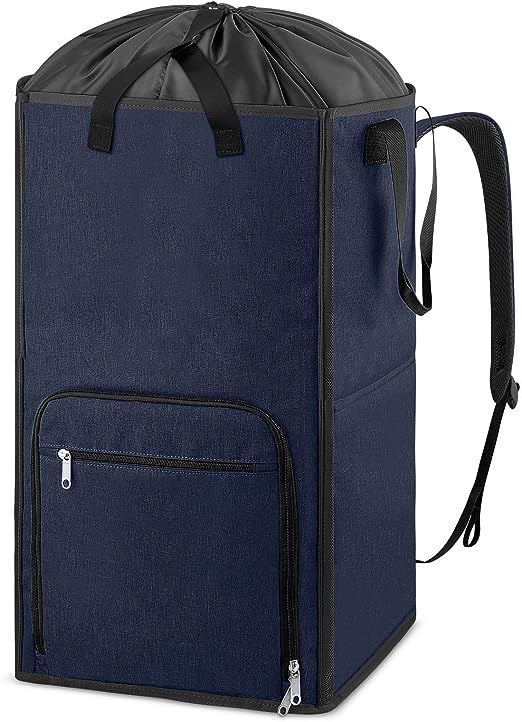 Bukere Laundry Basket, Laundry Backpack Bag for Guys Girls Boys, 2 in 1 Laundry Hamper for Colleg... | Amazon (US)